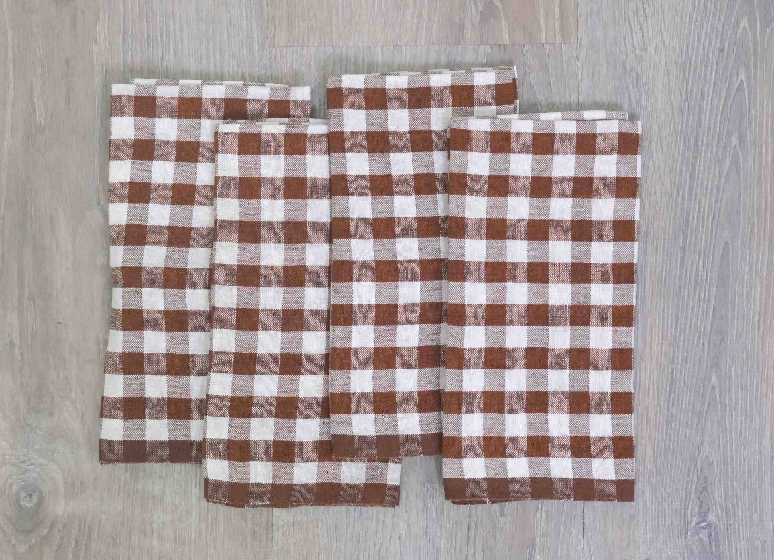 Caravan Home - Wholesale Dinner & Cloth Napkin - Picnic Napkin 20x20 - Walnut - Set of 44