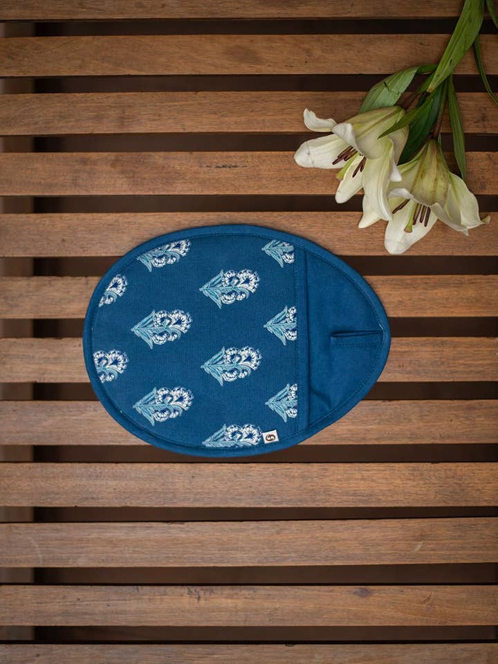 Agni Saphirblaues Heißkissen für den Großhandel von Handprint