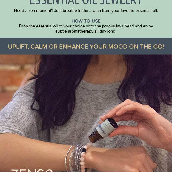 BOPS WHOLESALE - Wholesale Armband met kralen - Zengo natuurstenen met LG-steen en 2 bruine lavakralen3