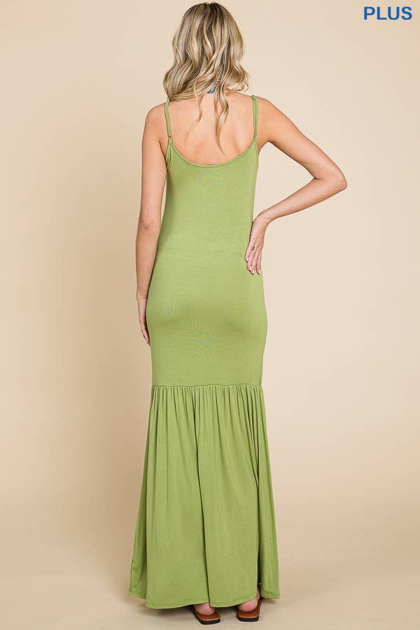 Culture Code - Wholesale Dress - Women's - CAD1036X - CAMI MAXI DRESS OPEN SLIT15