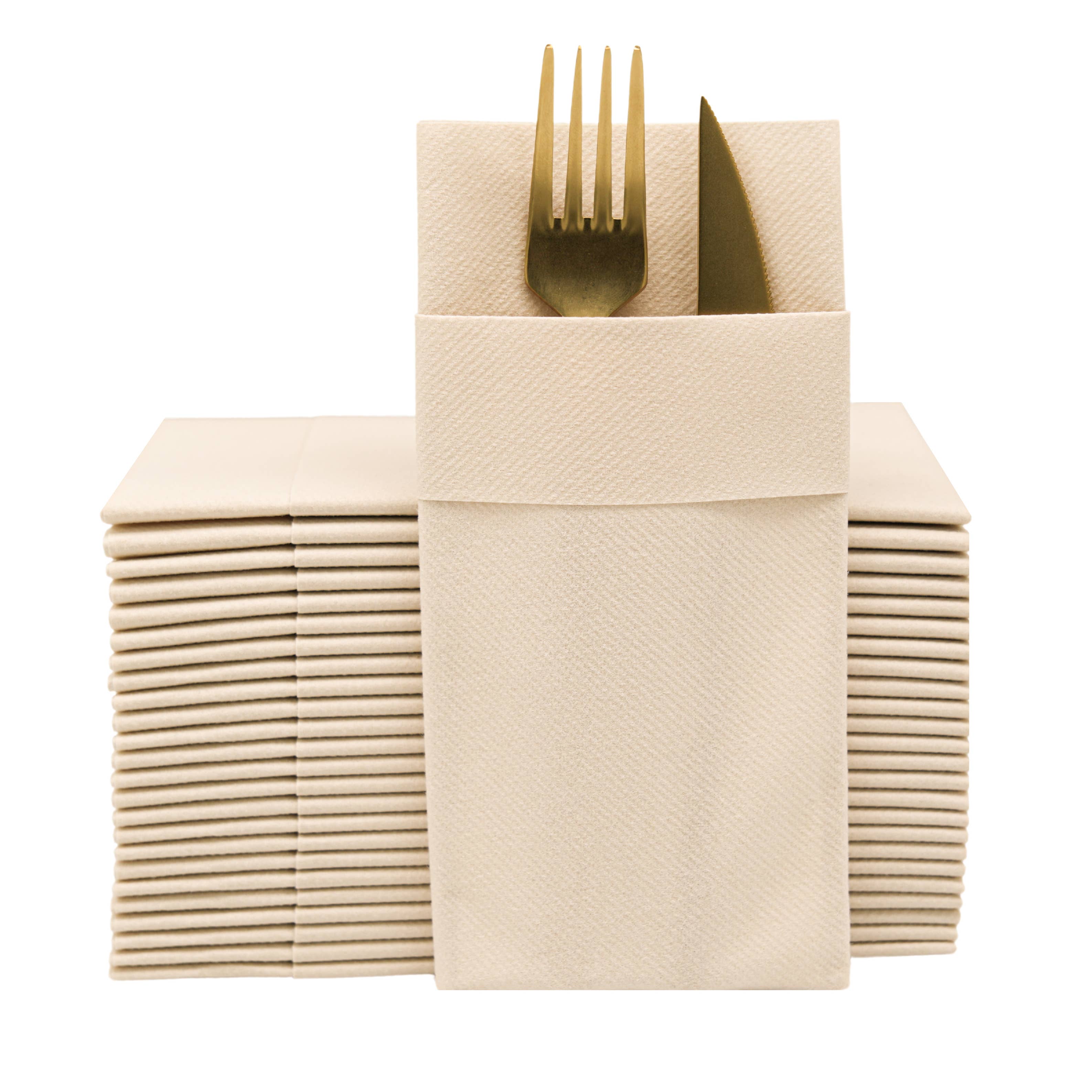 Moyes Home – wholesale Disposable napkin – Premium Linen-Feel Dinner Napkins Disposable with Pocket22