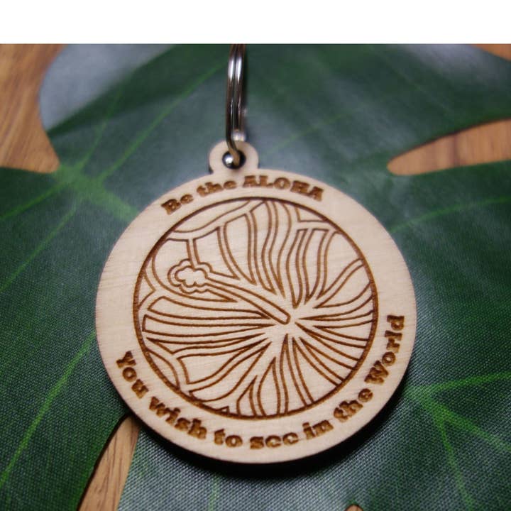 Be the ALOHA You wish to see in the World Keychain for wholesale by Aloha Cuts