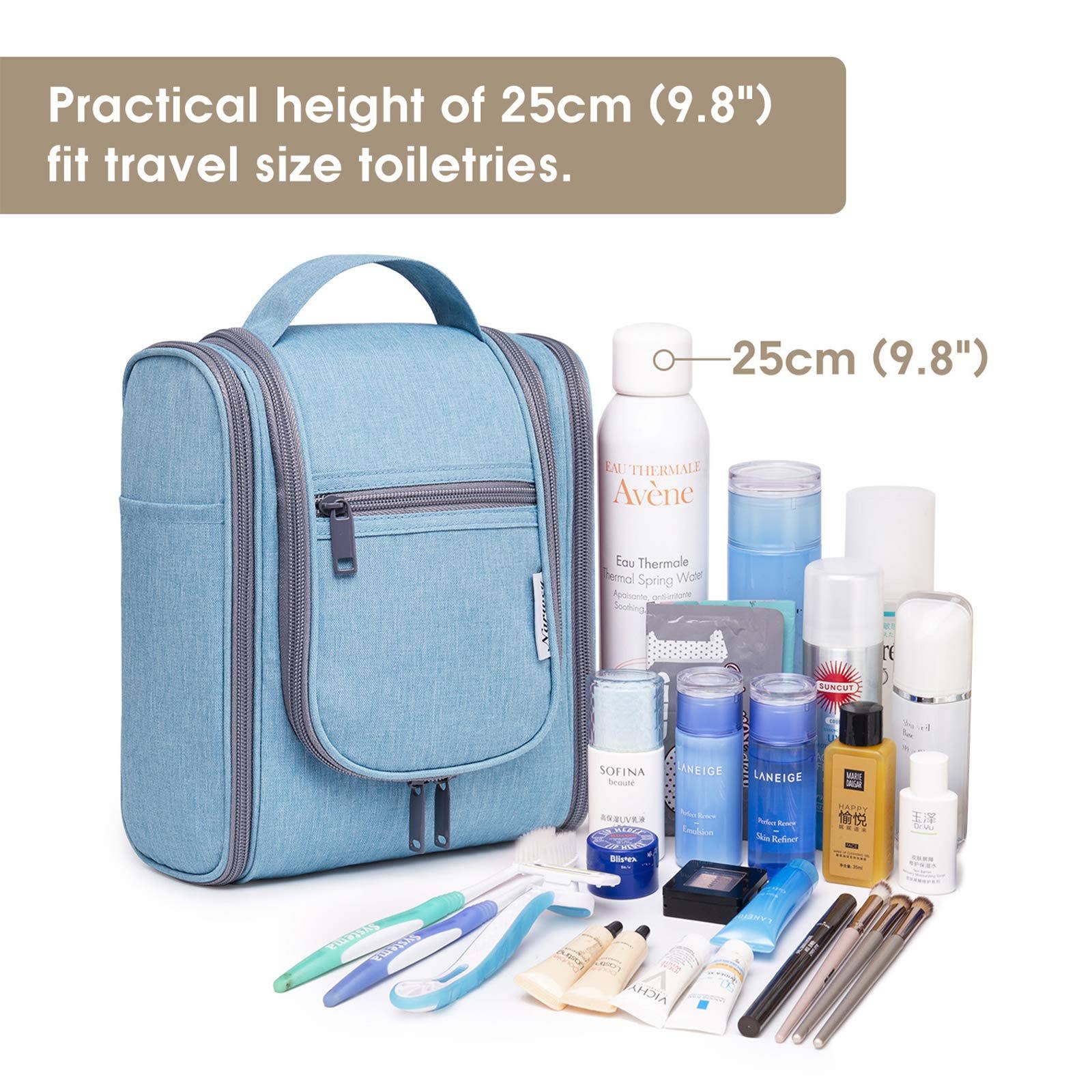 NARWEY INC - Wholesale Toiletry Bag - Women's - Large Hanging Toiletry Bag With Hook Cosmetics Organizer69