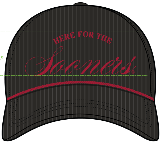 BLACKCRIMSON Oklahoma Suzuki Script Vintage Corduroy Hats for wholesale on Faire0