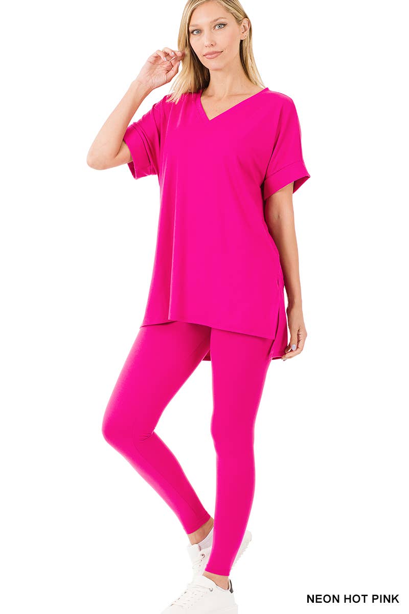 Vanilla Monkey - Wholesale Lounge Set - Women's - Brushed Dty Microfiber Loungewear Set9