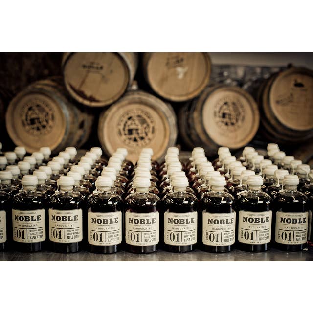 Mikuni Wild Harvest USA - Wholesale Maple Syrup - Noble 01 Bourbon Barrel Matured Maple Syrup 450 ml