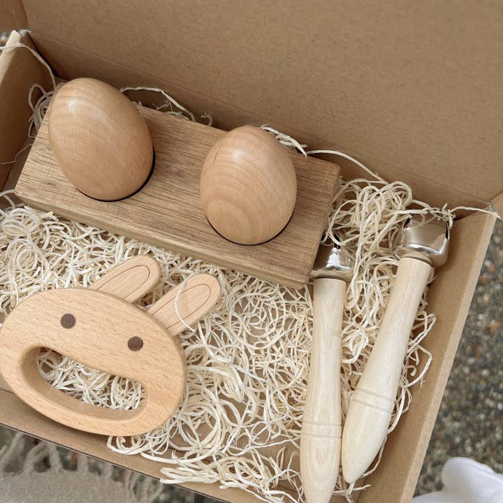 All Wooden Elements – wholesale Wood toy – Child – Wooden Egg Shakers with Stand6