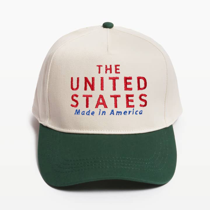 David And Young - Wholesale Baseball Cap - Unisex - THE UNITED STATES embroidery in Two Tone Baseball Caps