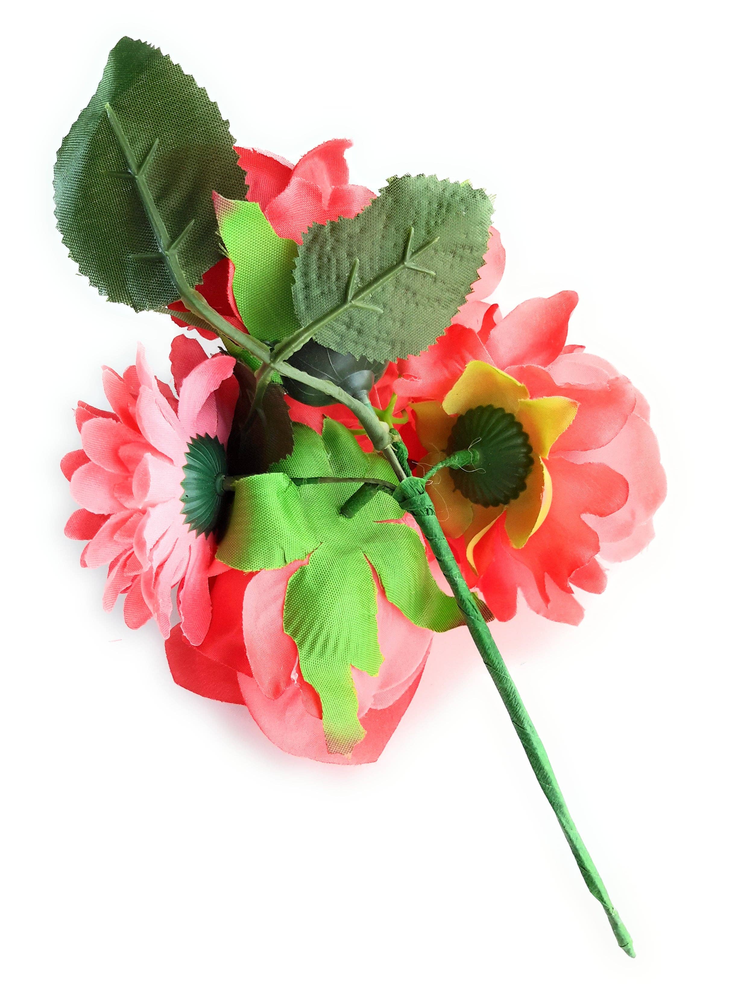 BRANDELIA – wholesale Artificial flowers – Bouquet Flamencas Flowers April Fair Seville · Coral8