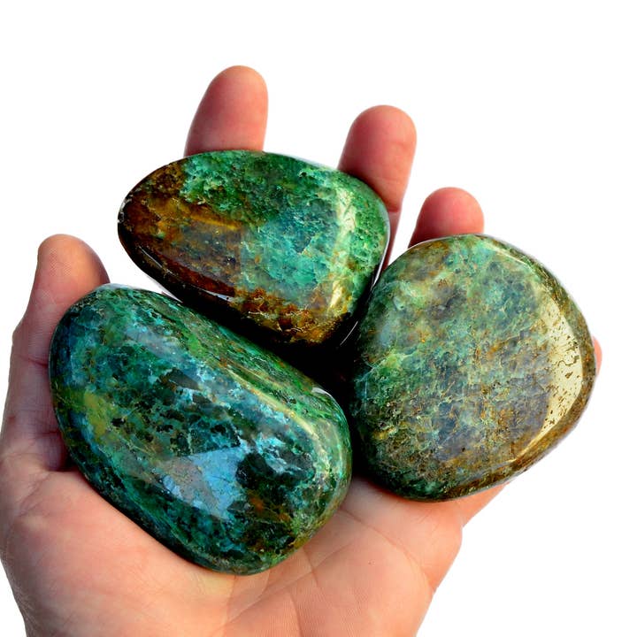 Kaia & Crystals - Wholesale Spiritual Stone/Crystal - Chrysocolla Crystal Tumbled XL (250g, 500g, 1000g)