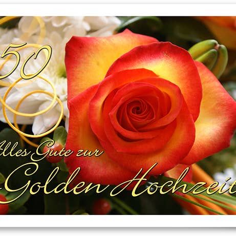 Goldene Hochzeit / Grußkarte / 749036 für den Großhandel von Yabué