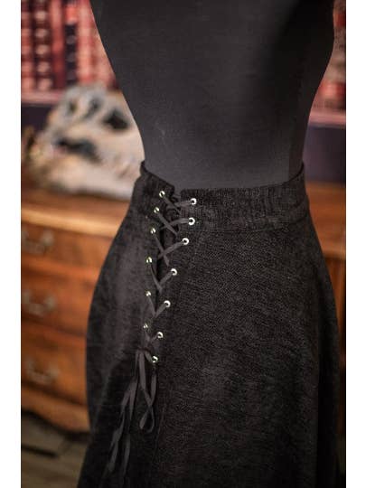 Costurero Real - Wholesale Skirt - Women's - Victorian Velvet Skirt Tapestry Fabric Vintage Skirt black4