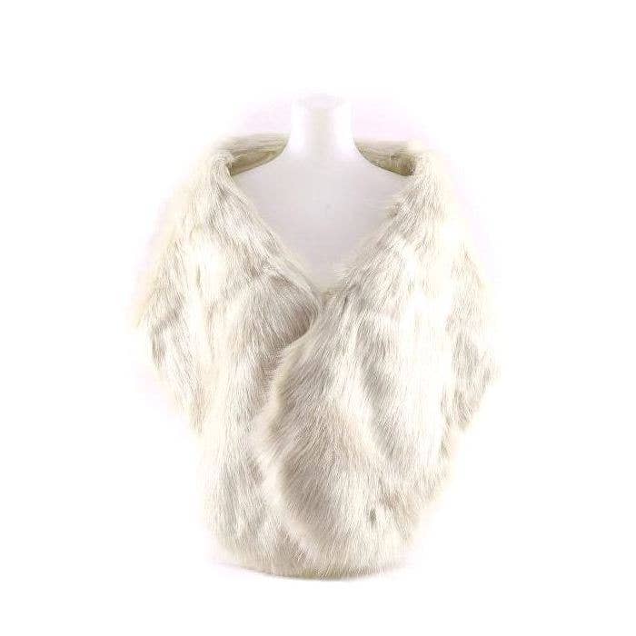 Diacly - Wholesale Fur/Faux Fur Coat - Women's - Over Size Faux Felt Fur Scarf Shawl Wrap11