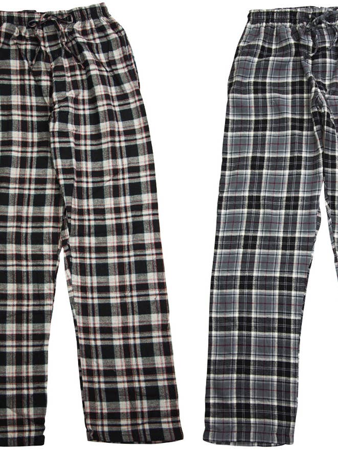 Eastern Off Price - Wholesale Sleepwear Bottom - Men's - Hanes Men's Lightweight Yarn Dyed Flannel Sleep Pajama Loung0