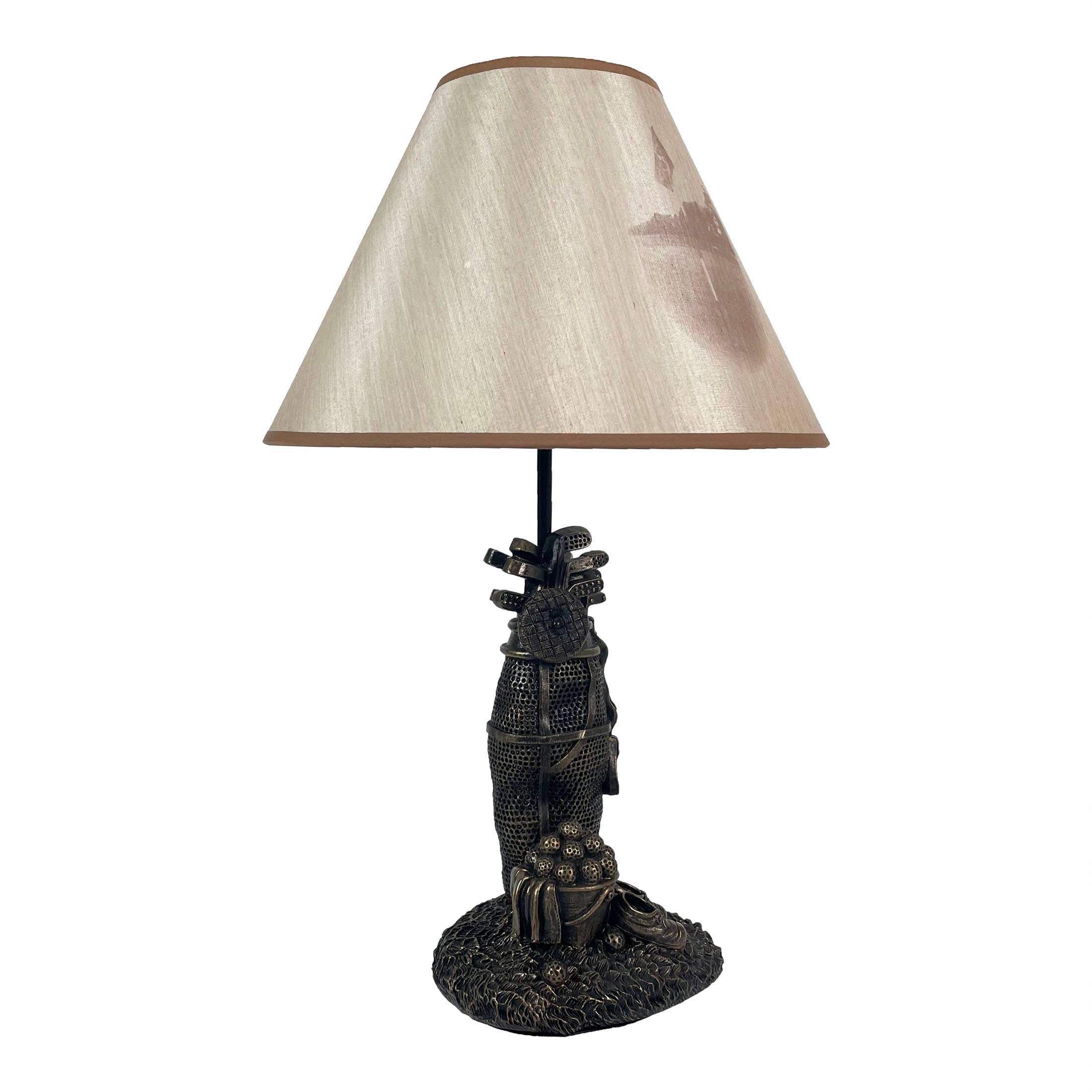 Zeckos - Venta al por mayor Lámparas decorativas/de escritorio - Lámpara de mesa Golf Lovers Tee Time con pantalla decorativa1