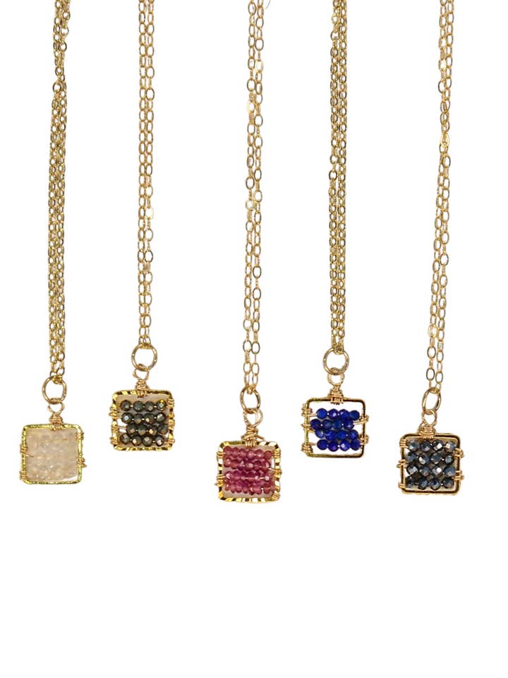 Posh Micro Cuadrado Collar para venta al por mayor de Sonya Renee Jewelry