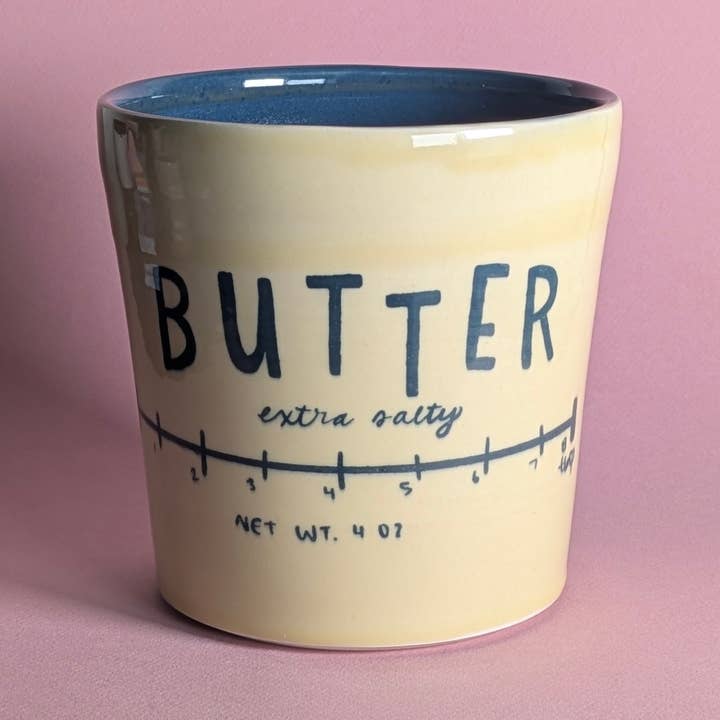 Extra Salty Butter Planter for wholesale by City in Bloom Ceramics