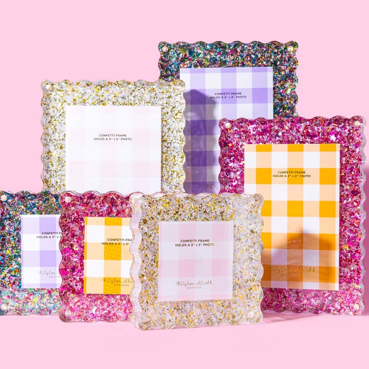 Taylor Elliott Designs - Wholesale Picture Frame - Pearl Confetti Frame Medium - Min. 2 (F-05)2