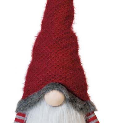 Leroy Santa Elf Christmas Gnome Red & Gray for wholesale by Boston International