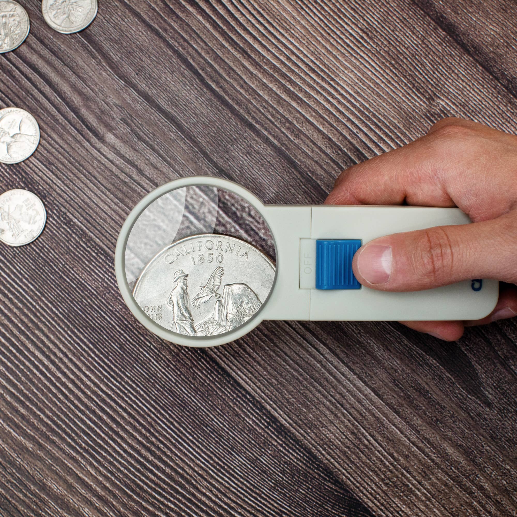 Carson EU - Vendita all'ingrosso Lente d'ingrandimento - Lente D'Ingrandimento Handheld LED Illuminata 5X3