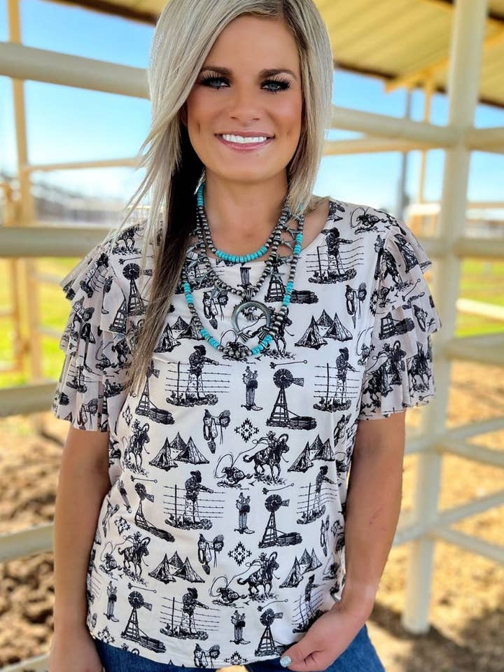 Sterling Kreek - Wholesale Blouse - Women's - God's Country Top