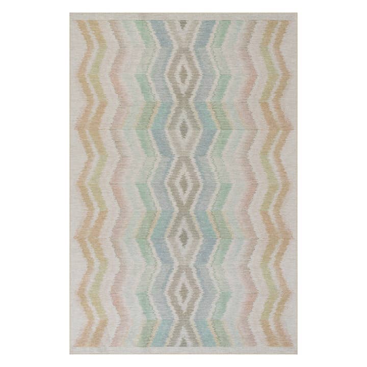 Zarek Novelty Chevron Machine Washable Rug | Multi for wholesale by Annie Selke