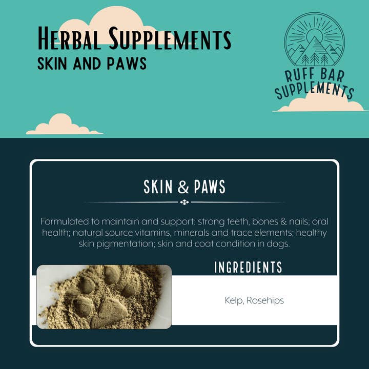 Ruff Bar - Wholesale Pet Supplement - Dog - Skin & Paws Herb Mix for Dogs3