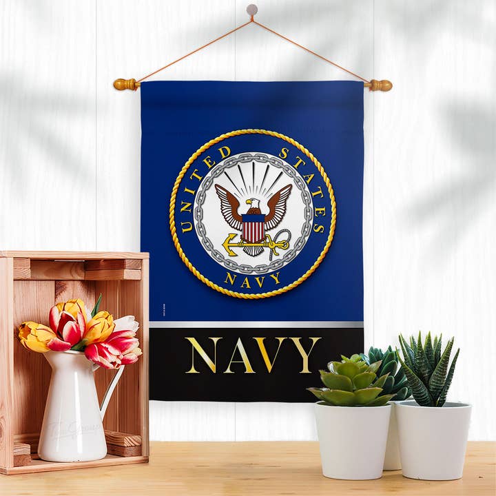 Two Group Flag Co - Wholesale Flag - Flag United State Navy Usa Armed Forces Day Garden House