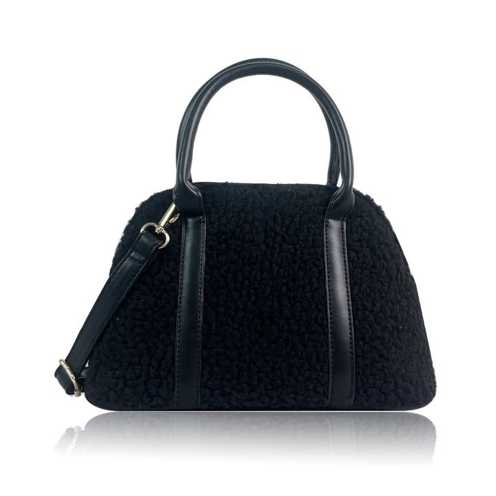 Belle Trading Ltd - Wholesale Top Handle Bag - Women's - Sienna Borg Bowling Bag