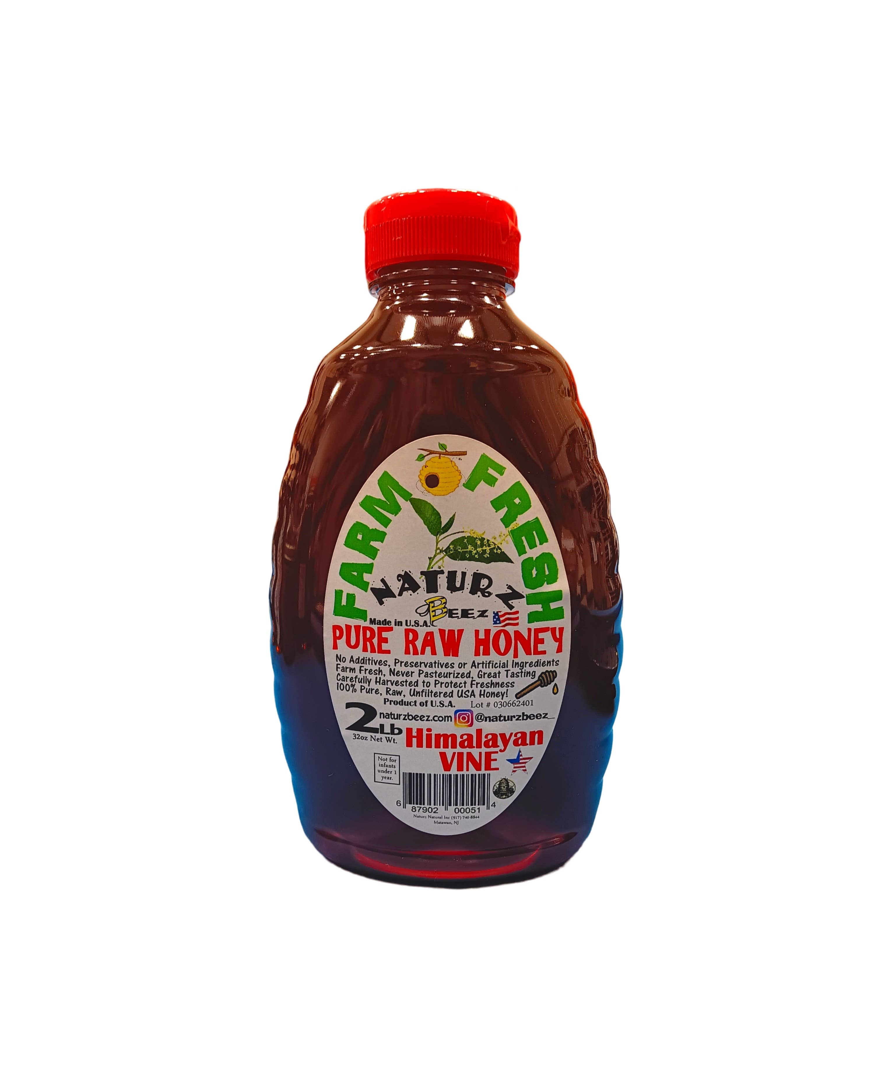 Naturz Beez - Wholesale Honey - RAW HONEY HIMALAYAN VINE 2LB 907g Squeeze Bottle 100% PURE9