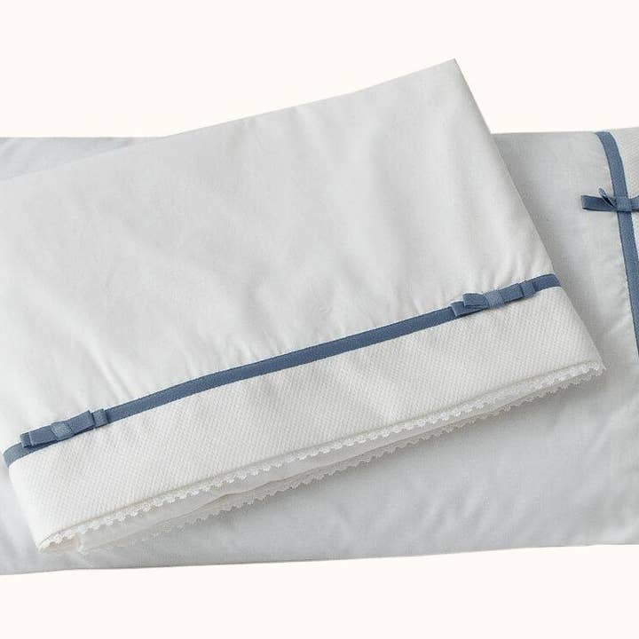 Set Lenzuola Romantic Beige/Blu per la vendita all'ingrosso da parte di Pim-Pam-Pum