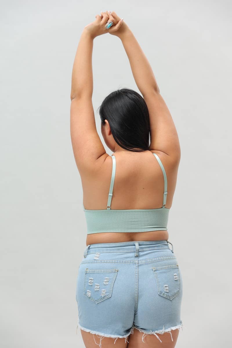 Leto Accessories – Großhandel Bralette – Damen – Luxe Loop Spitzen-Lounge-Top in Übergröße - Loungewear8