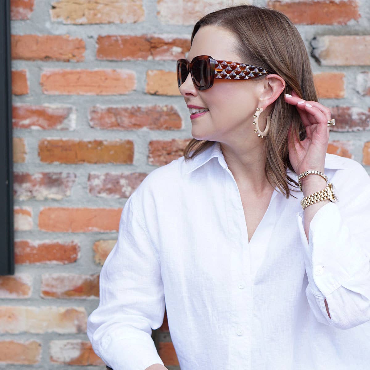 Canvas Style – Engroshandel Hoops – Renee harpiks og Rhinestone Hoop Øreringe24