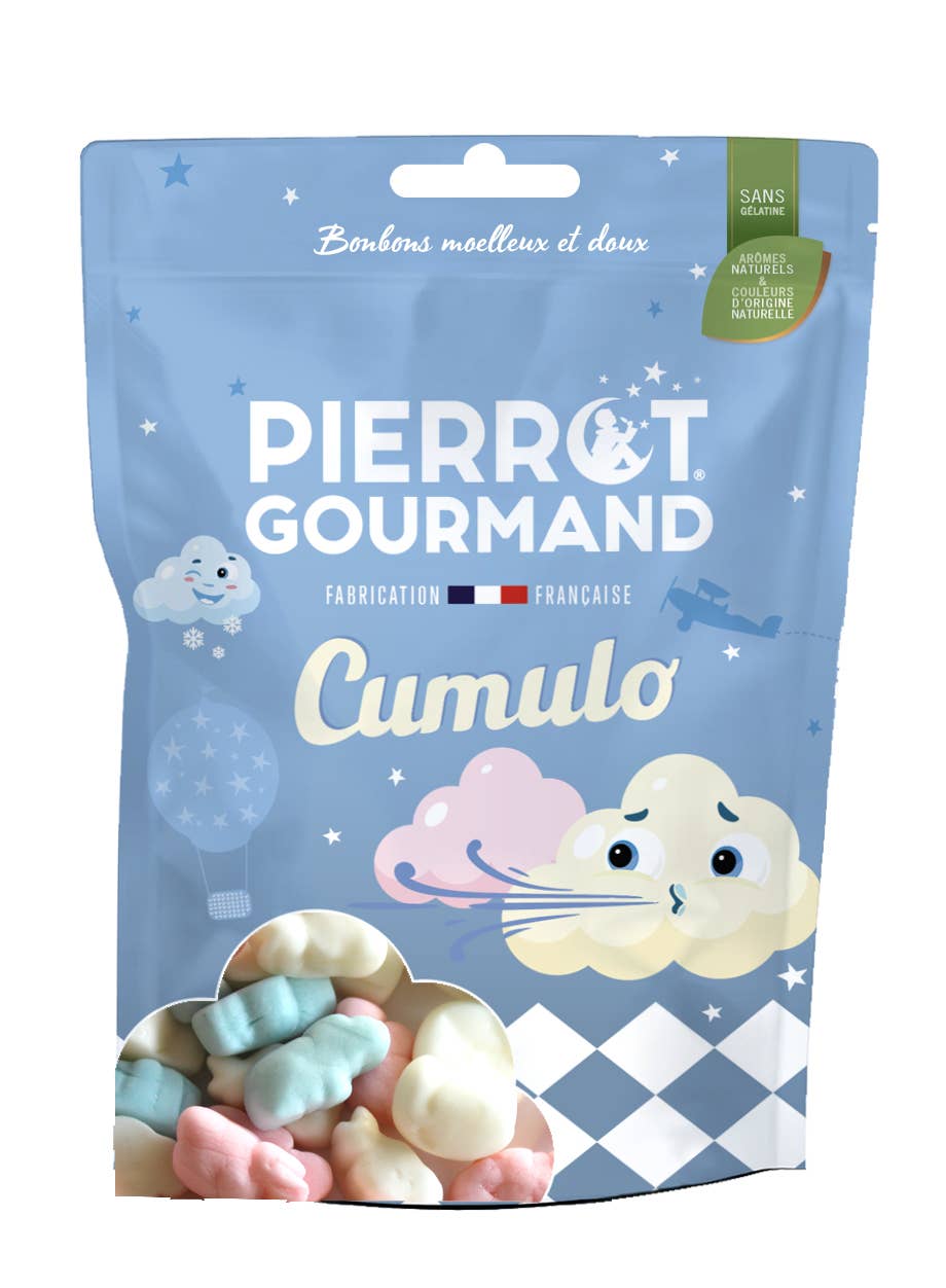 Pierrot Gourmand - Vendita all'ingrosso Caramelle gommose - Sacchetto richiudibile da 80 g di caramelle gommose Cumulo1