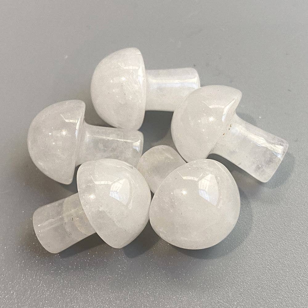 Heaven Spring Ltd - Wholesale Spiritual Stone/Crystal - Hand Carved Crystal Mushroom, 2cm22