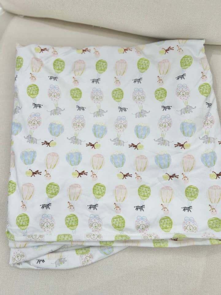 Soaring Safari Pals Girls Blanket for wholesale by The Seaside Proper Children’s Company