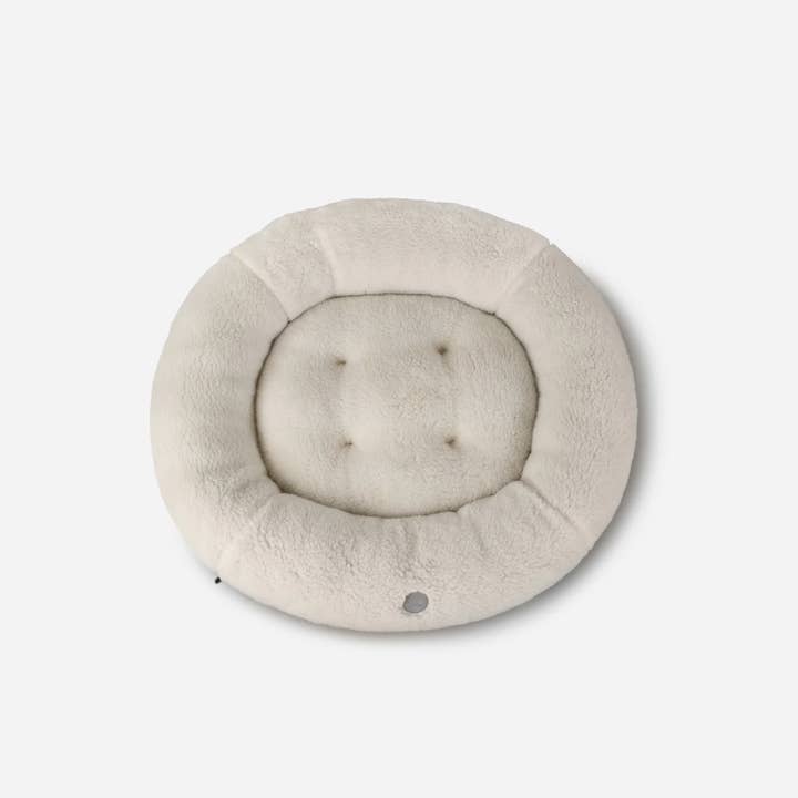 Beige Letto per cani a ciambella beige peloso in vendita all'ingrosso su Faire2