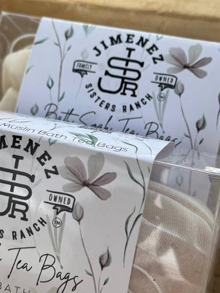Bath Salt Tea Bags Vanilla Sugar for wholesale by Jimenez Sisters Ranch