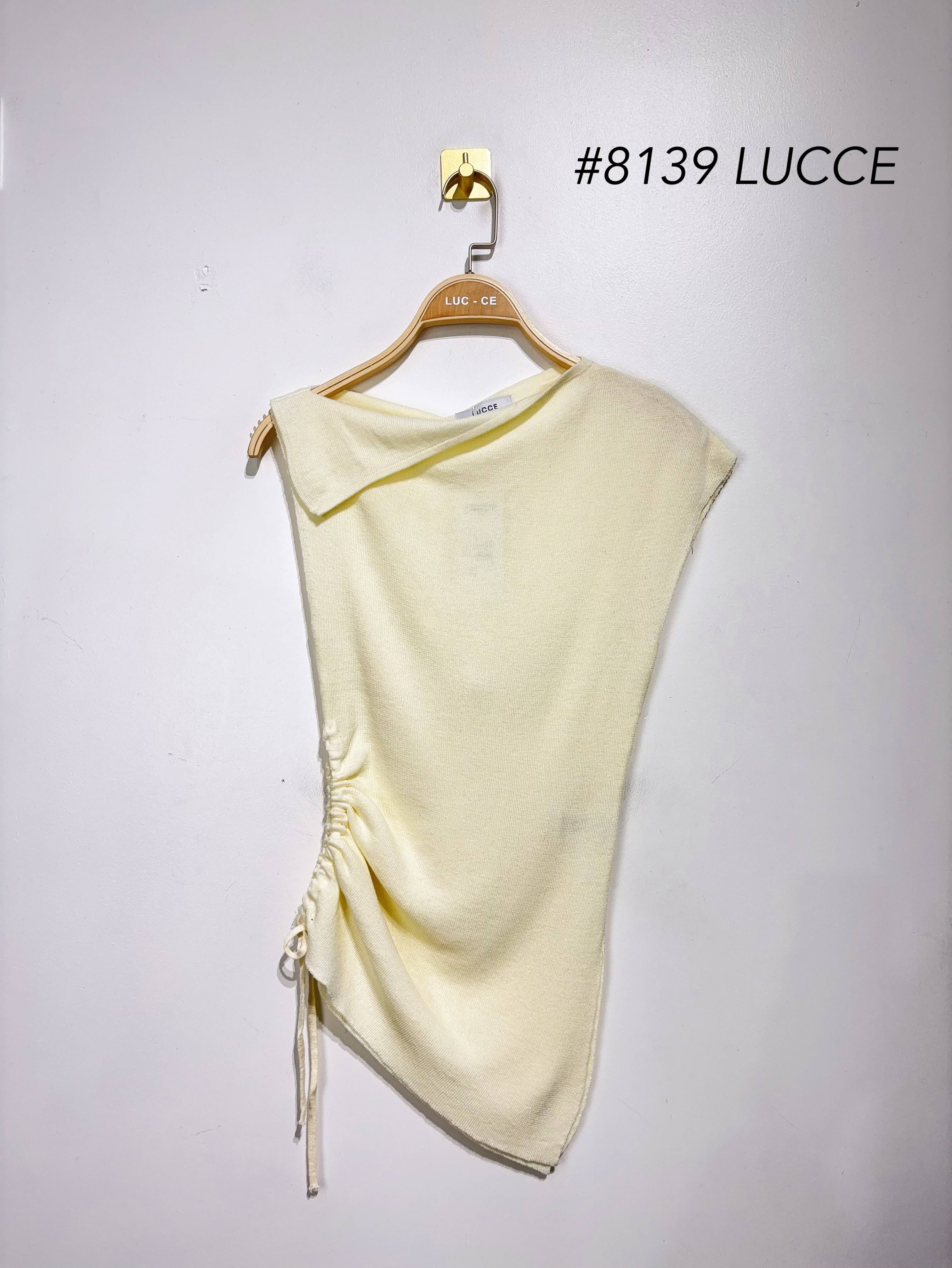 LUCCE - Wholesale Knit Top - Women's - Asymmetric Mesh Top - 81392