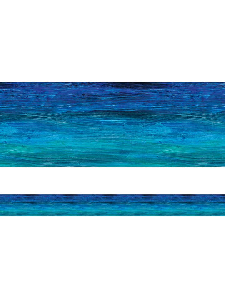 World of Eric Carle Shades of Blue Straight Borders for wholesale by Carson Dellosa Education