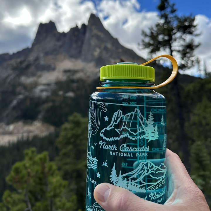 Rainier Watch Supply Co - Wholesale Water Bottle - Washington National Parks Nalgene Bottle