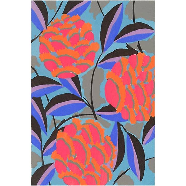 Gratulationskort DA-08 Blommor, Dekorativ konst för wholesale av Found Image Press