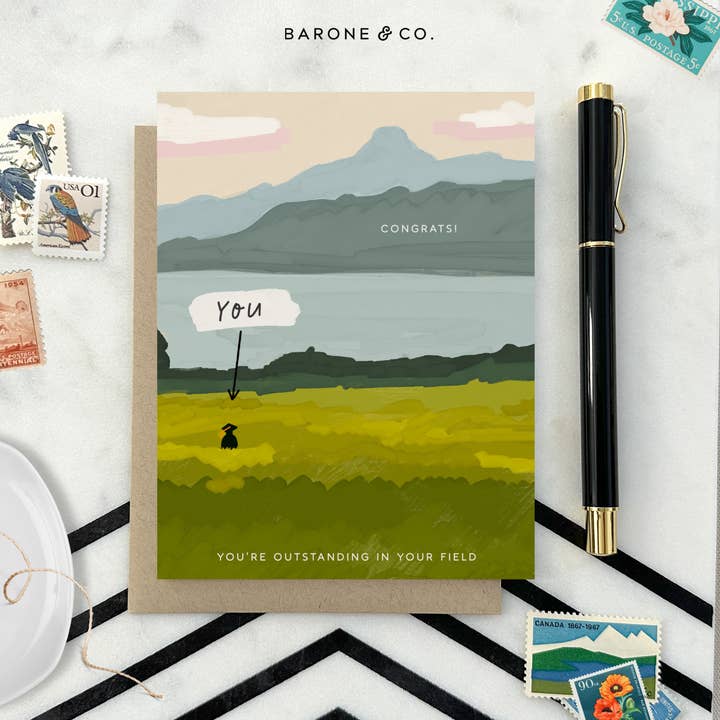 Barone and Co. - Wholesale Graduation Card - Outstanding Field Graduation Card5