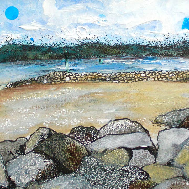 Cartão de saudação Morecambe Bay por atacado de Hannah Robinson Illustrations