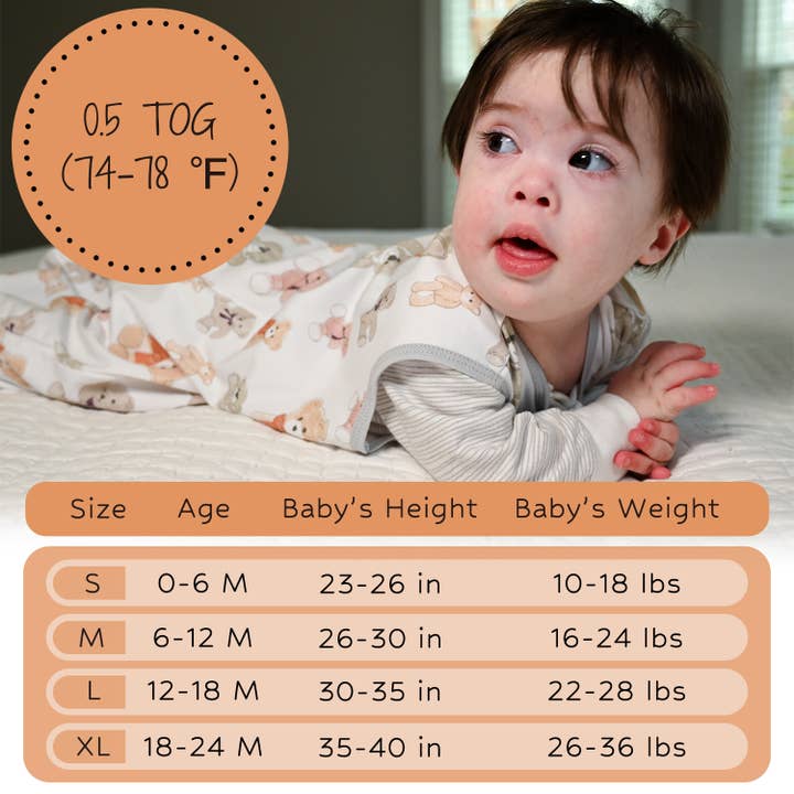 LollyBanks - Wholesale Sleepsack - Baby - Bear Hugs Baby Sleep Sack, 100% Organic Cotton1