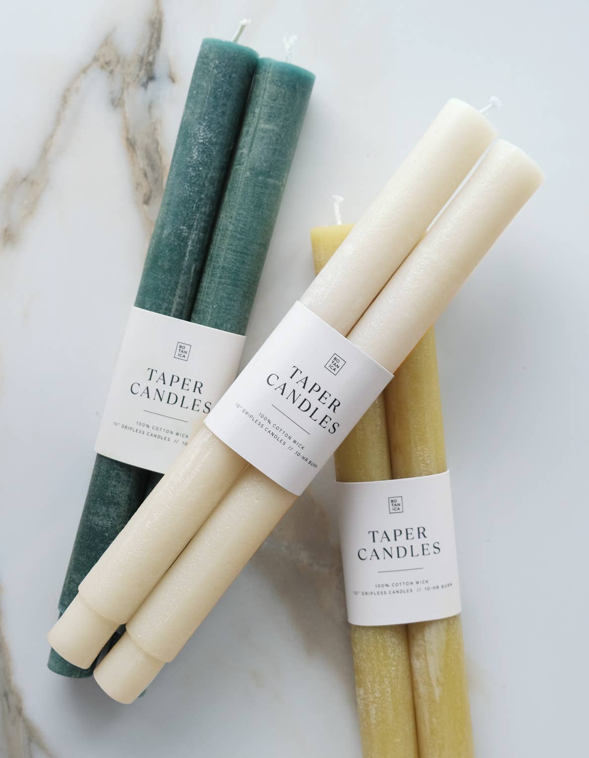 BOTANICA – Vela/castiçal cónico por atacado – Par de Velas Cónicas, Neutro2