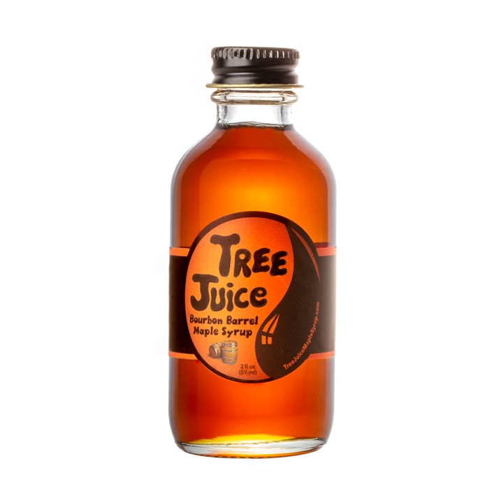 2oz Bourbon Barrel Aged Maple Syrup for wholesale by Tree Juice Maple Syrup