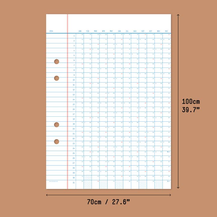 Yearcalendar - Wholesale Calendar - 2026 Classic Calendar 70x100cm6