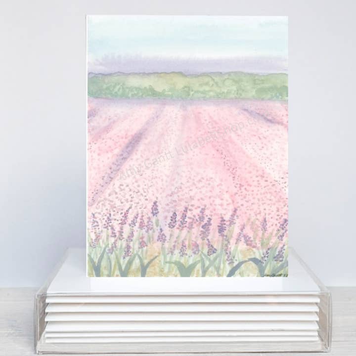 Pastel Landscape Boxed Note Cards for wholesale by Lula Bell Cards and Gifts