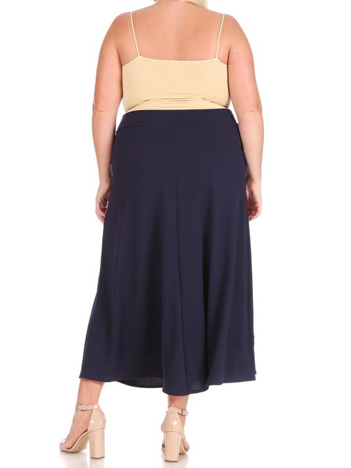 MOA COLLECTION – Saia - Mulher por atacado – Saia Longa Plus Size Flare Linha A para Mulher14